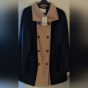 Winsmoor 2 tone wool and cashmere coat size 10 NWOT